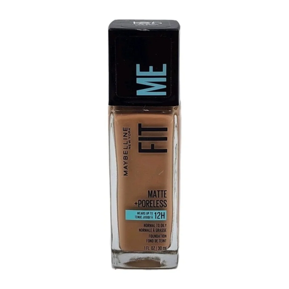 Maybelline Fit Me Matte & Poreless Foundation 125 Nude Beige 12 Hour New Sealed